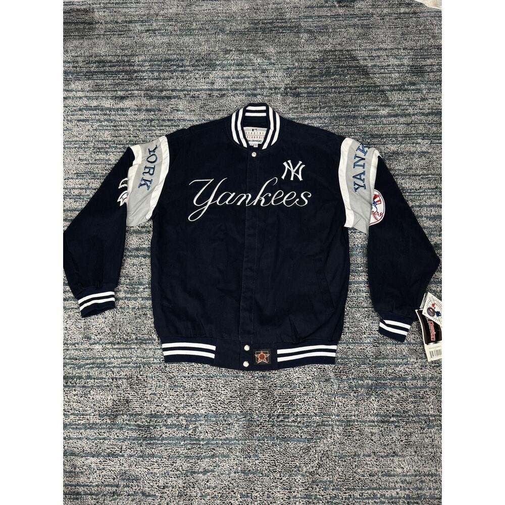 Vintage MLB Jeff Hamilton New York Yankees JH Jacket Size L